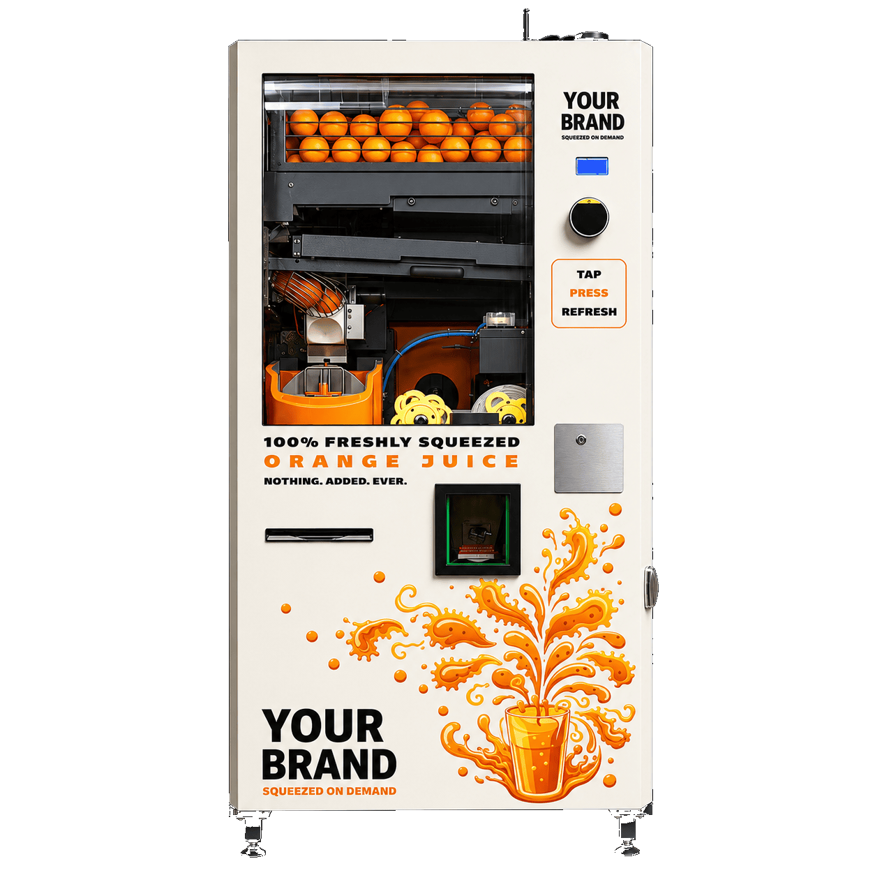 JuiceBot with YOUR BRAND custom vinyl wrap placeholder